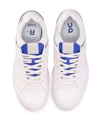 Chaussures de sport en cuir blanches ON Running