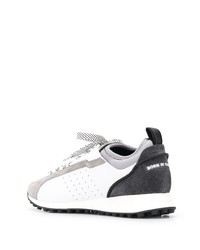 Chaussures de sport en cuir blanches DSQUARED2