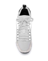 Chaussures de sport en cuir blanches DSQUARED2