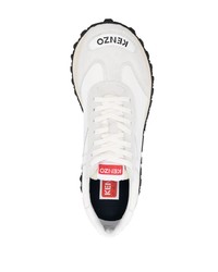 Chaussures de sport en cuir blanches Kenzo