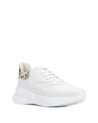 Chaussures de sport en cuir blanches Alexander McQueen