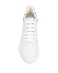 Chaussures de sport en cuir blanches Alexander McQueen