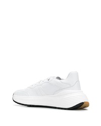 Chaussures de sport en cuir blanches Bottega Veneta