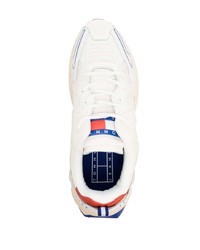 Chaussures de sport en cuir blanches Tommy Jeans