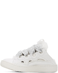 Chaussures de sport en cuir blanches Lanvin