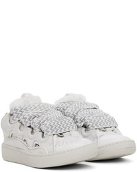 Chaussures de sport en cuir blanches Lanvin