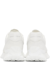 Chaussures de sport en cuir blanches Alexander McQueen