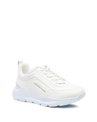 Chaussures de sport en cuir blanches MSGM