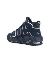 Chaussures de sport en cuir bleu marine Nike