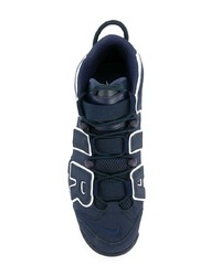 Chaussures de sport en cuir bleu marine Nike