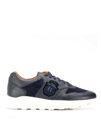 Chaussures de sport en cuir bleu marine Billionaire