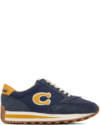 Chaussures de sport en cuir bleu marine Coach 1941