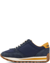 Chaussures de sport en cuir bleu marine Coach 1941