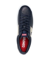 Chaussures de sport en cuir bleu marine Camper