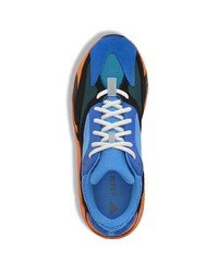 Chaussures de sport en cuir bleues adidas YEEZY