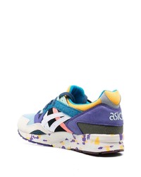 Chaussures de sport en cuir bleues Asics