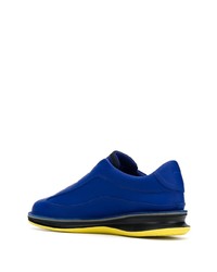 Chaussures de sport en cuir bleues Camper