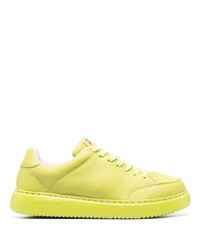Chaussures de sport en cuir chartreuses Camper