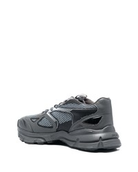 Chaussures de sport en cuir gris foncé Axel Arigato