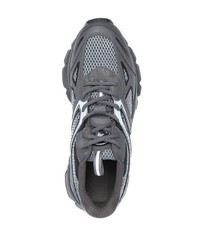 Chaussures de sport en cuir gris foncé Axel Arigato