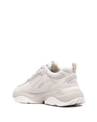 Chaussures de sport en cuir grises Amiri