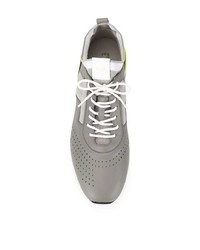Chaussures de sport en cuir grises Tod's