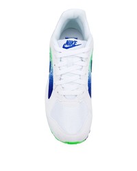 Chaussures de sport en cuir imprimées blanches Nike