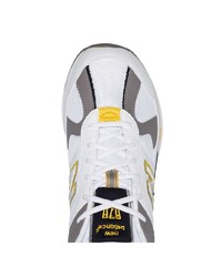 Chaussures de sport en cuir imprimées blanches New Balance