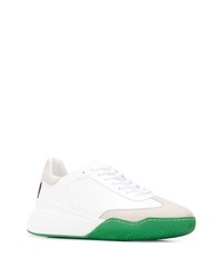 Chaussures de sport en cuir imprimées blanches Stella McCartney