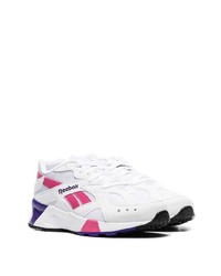 Chaussures de sport en cuir imprimées blanches Reebok