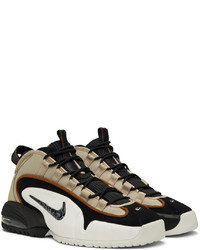 Chaussures de sport en cuir marron clair Nike