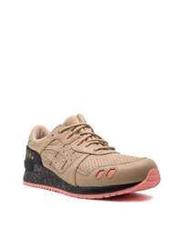 Chaussures de sport en cuir marron clair Asics