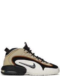 Chaussures de sport en cuir marron clair Nike