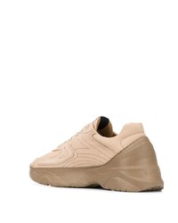 Chaussures de sport en cuir marron clair Filling Pieces