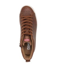 Chaussures de sport en cuir marron Camper