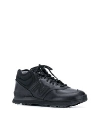 Chaussures de sport en cuir noires New Balance