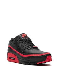 Chaussures de sport en cuir noires Nike