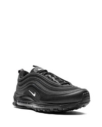 Chaussures de sport en cuir noires Nike