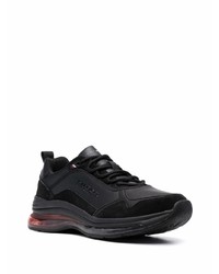 Chaussures de sport en cuir noires Tommy Hilfiger