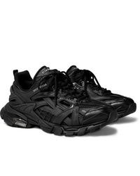 Chaussures de sport en cuir noires Balenciaga