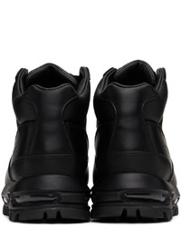 Chaussures de sport en cuir noires Nike
