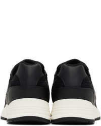 Chaussures de sport en cuir noires Giuseppe Zanotti