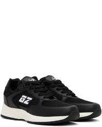 Chaussures de sport en cuir noires Giuseppe Zanotti