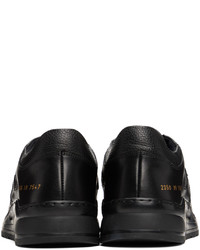 Chaussures de sport en cuir noires Common Projects