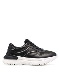 Chaussures de sport en cuir noires Calvin Klein