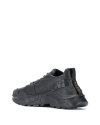 Chaussures de sport en cuir noires Hide&Jack