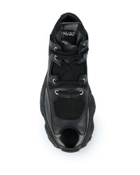 Chaussures de sport en cuir noires BOSS HUGO BOSS
