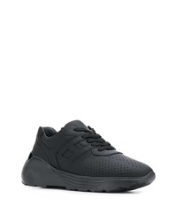 Chaussures de sport en cuir noires Hogan