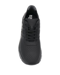 Chaussures de sport en cuir noires Hogan