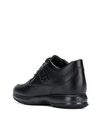 Chaussures de sport en cuir noires Hogan